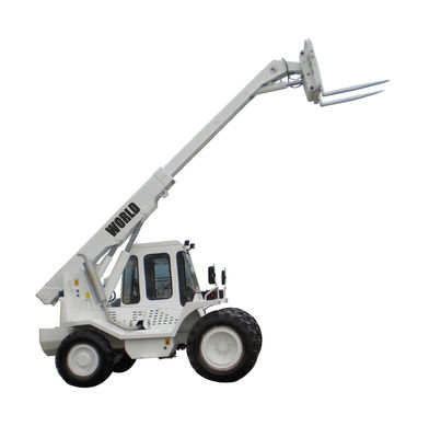 4車輪ドライブEPAディーゼル機関の望遠鏡の扱う人2.5Tの負荷望遠鏡のフォークリフト4WD Telehandler