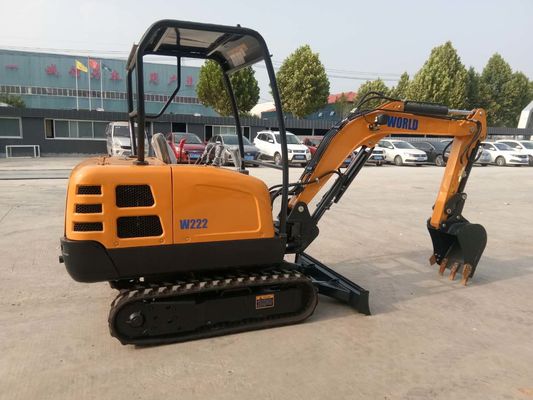 コンパクト ミニ クローラー 掘削機 310mm 刃の切断深さ 2200kg バケツ 0.1-0.3cbm