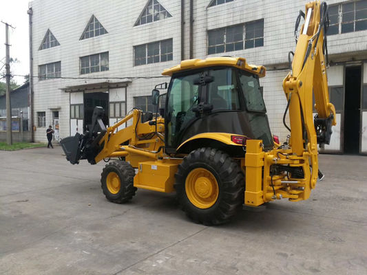 4X4バックホウの車輪の積込み機の新しい状態の信頼性の小さいバックホウの積込み機