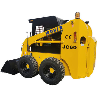 掃除人JC60が付いている多目的で有効で小さいスキッドの雄牛の積込み機