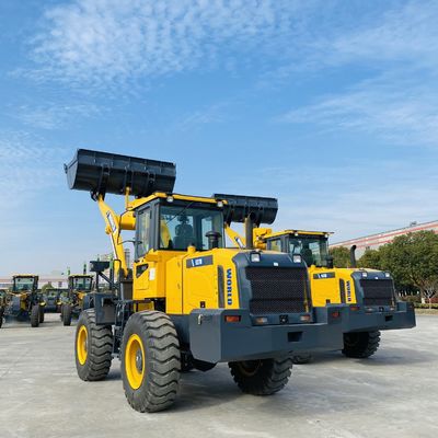 Cummins エンジンの前部分のショベル ローダのターボチャージの密集した車輪の積込み機