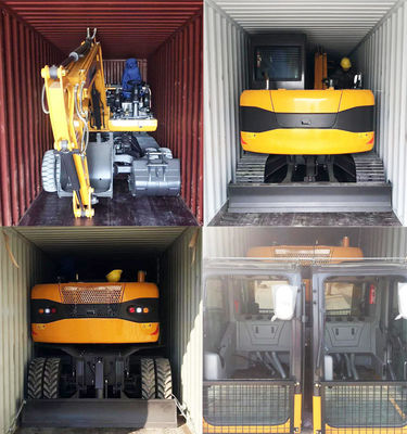 油圧車輪のクローラー掘削機の適用範囲が広い操作8トンの小型掘削機