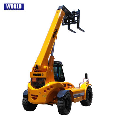 3T 4Tのディーゼル望遠鏡の扱う人のフォークリフト四輪ステアリング7m 14m Telehandler