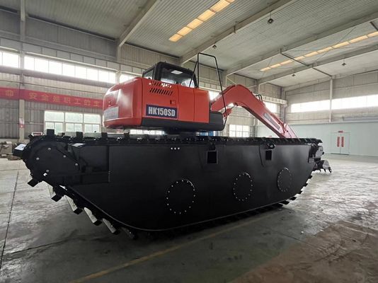 中国 トップブランド 未使用両生土掘り機 HK150SD 0.25 M3 リバークリーニングマシン ロングリーチブーム