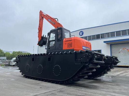 中国 トップブランド 未使用両生土掘り機 HK150SD 0.25 M3 リバークリーニングマシン ロングリーチブーム